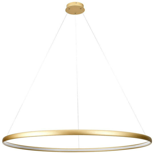 Zumaline Carlo Integrated led Pendant Ceiling Light, Gold, 4000K, 2280lm