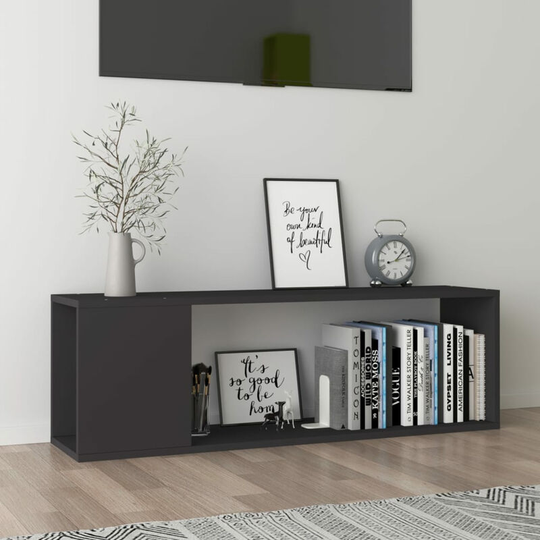 Tv Cabinet Grey 100x24x32 cm Chipboard