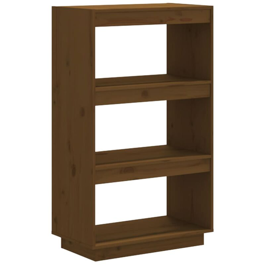 Book Cabinet/Room Divider Honey Brown 60x35x103 cm Solid Wood Pine Vidaxl Brown