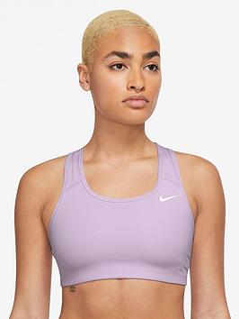 Nike Medium Support Swoosh Bra - Light Pink, Light Pink, Size Xs, Women