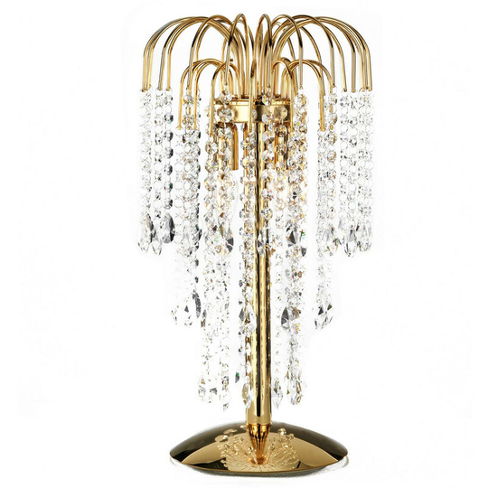 Onli Pioggia 2 Light Glass Table Lamp, Gold