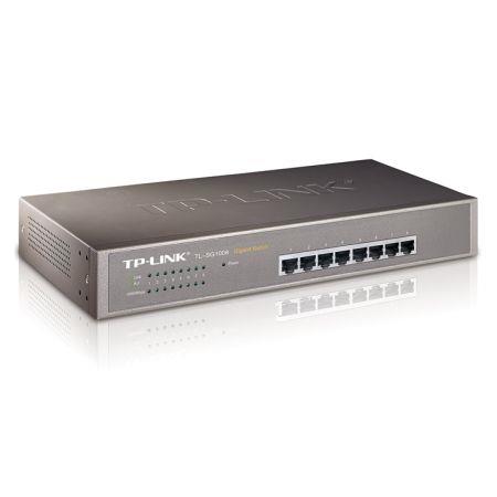 TP-LINK TL-SG1008 network switch Unmanaged Gigabit Ethernet (10/100/1000) Black