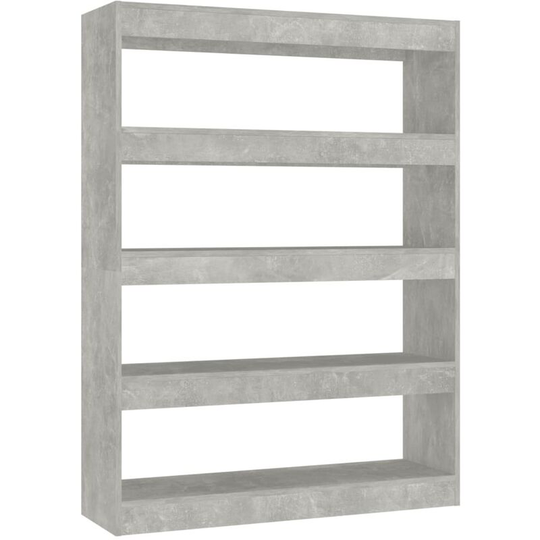 Vidaxl - Book Cabinet/Room Divider Concrete Grey 100x30x135 cm Grey