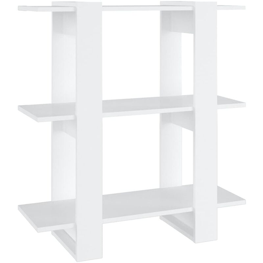 Book Cabinet/Room Divider White 80x30x87 cm Vidaxl White