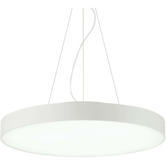 Ideal Lux Halo - Integrated led 1 Light Round Ceiling Pendant White