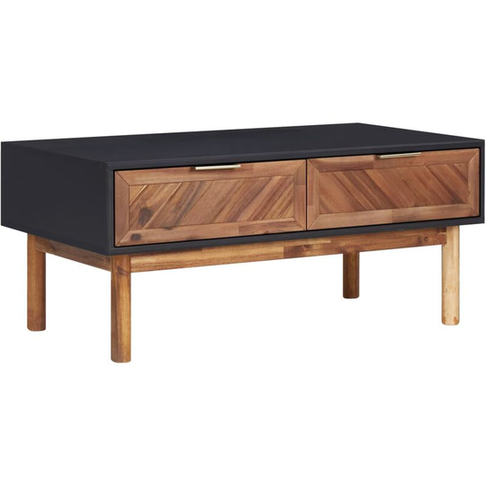 Coffee Table 90x50x40 cm Solid Acacia Wood and mdf FF289908_UK - Topdeal