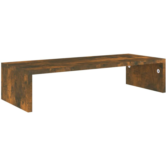 Monitor Stand Smoked Oak 60x23.5x12 cm Engineered Wood Vidaxl Brown