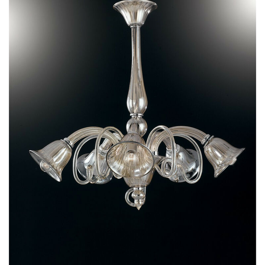 Fan Europe poseidon 5 Light Multi Arm Pendant Ceiling Light Champagne 72x65cm