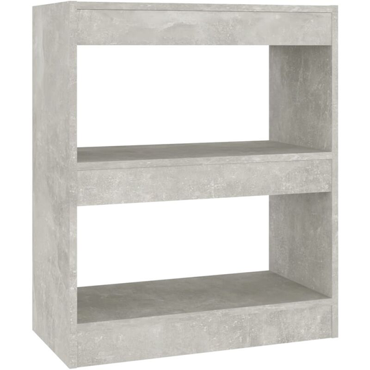 Book Cabinet/Room Divider Concrete Grey 60x30x72 cm Vidaxl Grey