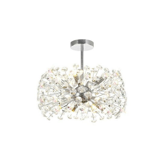 Luminosa Semi-Flush Pendant 8 Light G9 Polished Chrome, Crystal