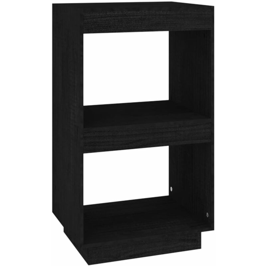 Vidaxl - Book Cabinet Black 40x35x71 cm Solid Pinewood Black