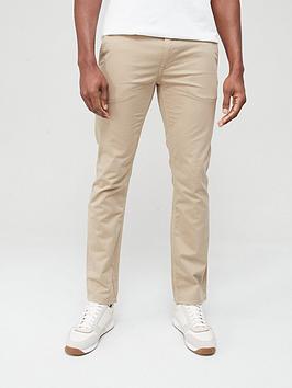 BOSS Schino Slim Fit Chinos - Light Brown, Light Brown, Size 36, Inside Leg Regular, Men