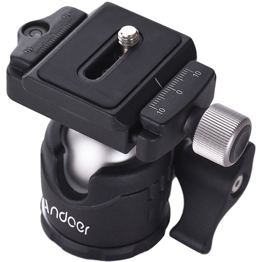 Mini Tabletop Ball Head 360 Degree Video Tripod Ballhead Mount With Quick Release Plate And Bubble Level For Dslr Camera For Iphone X 8 7 6S Plus For