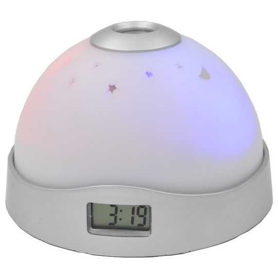 Ceiling Projector Alarm Clock, Projection Alarm Clock with Ambient Light, Simple and Practical Ceiling Projection Alarm Clock Digital Clock,