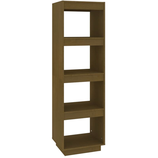 Book Cabinet/Room Divider Honey Brown 40x35x135 cm Solid Pinewood vidaXL - Brown