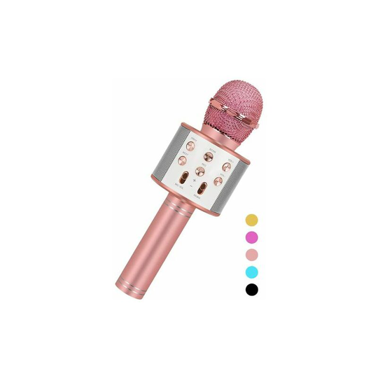 Fun Toys for 4-15 Year Old Girls, Handheld Karaoke Microphone for Kids Age 7-14,Birthday Gifts for 8 9 10 11 Years Old Boys Girls Pink (Pink)