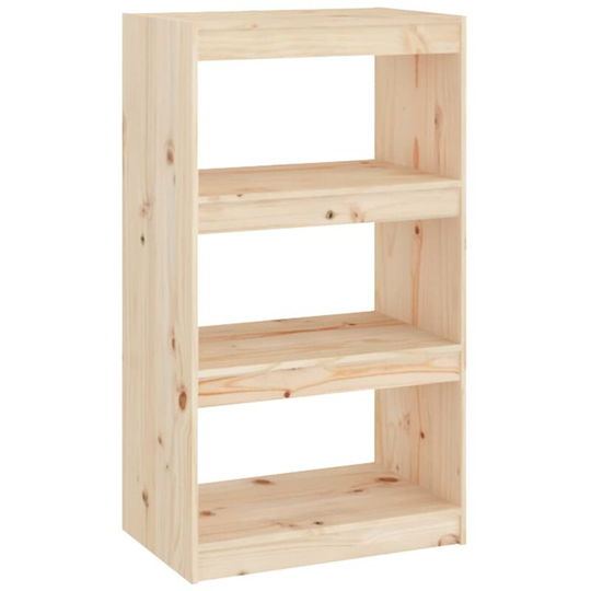 Book Cabinet/Room Divider 60x30x103.5 cm Solid Wood Pine Vidaxl Brown