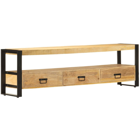 Lifcausal - tv Cabinet 150x30x45 cm Solid Mango Wood