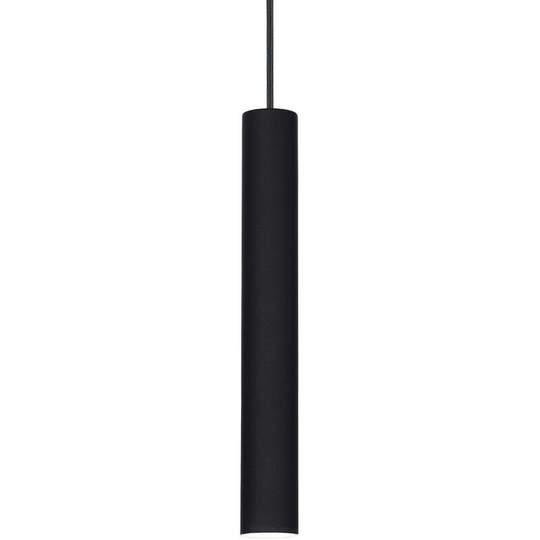 Ideal Lux Lighting - Ideal Lux Tube - led 1 Light Slim Ceiling Pendant Black