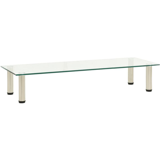 Tv Stand Transparent 100x35x17 cm Tempered Glass Vidaxl Transparent
