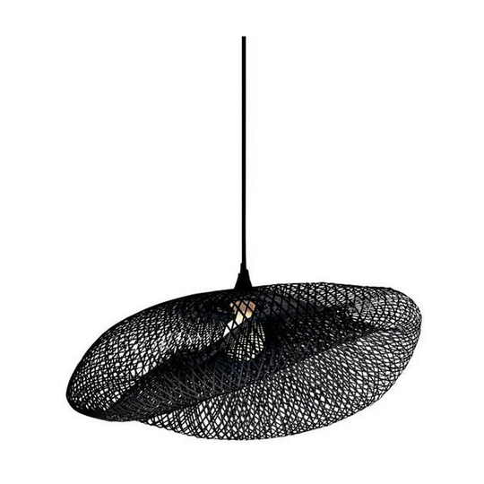 Larissa Pehcevo Wire Ceiling Pendant Light 1x E27 Bamboo Black
