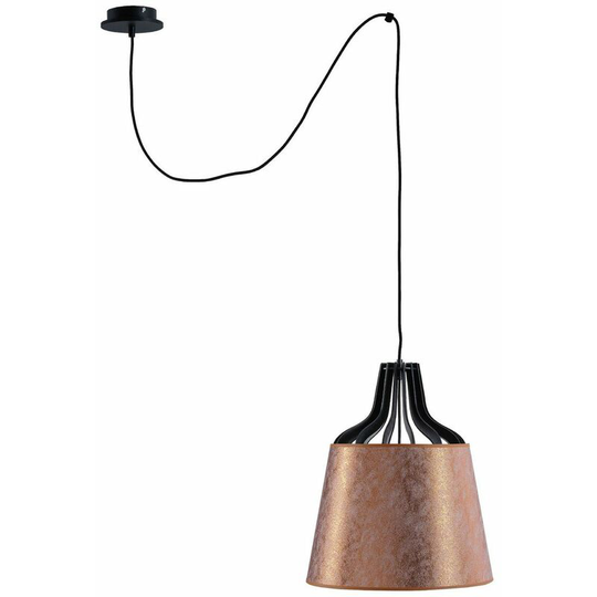 Keter Ivo Dome Pendant Ceiling Light Copper, 38cm, 1x E27, 200cm Wire