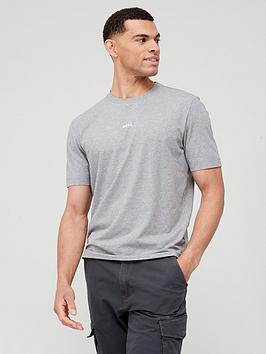 BOSS Tchup Small Logo T-Shirt - Light Grey, Light Grey, Size S, Men