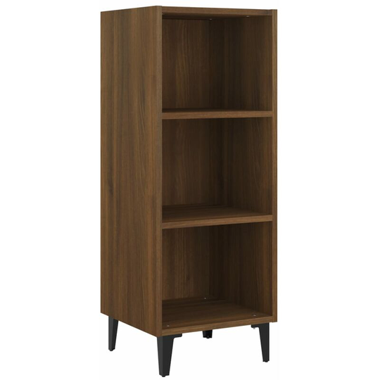 Sideboard Brown Oak 34.5x32.5x90 cm Engineered Wood Vidaxl Brown