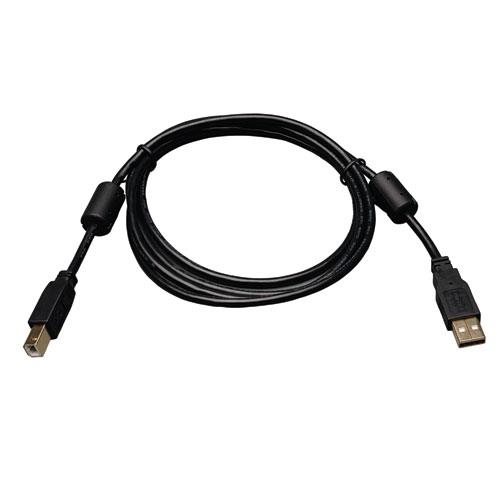 Tripp Lite USB 2.0 Hi-Speed A/B Cable with Ferrite Chokes (M/M) 3-ft.