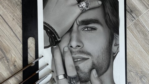 Hyper realistic portrait drawing and shading(human features)