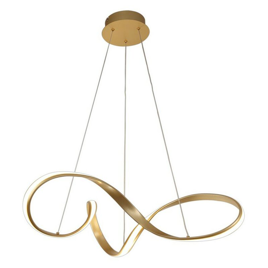 Large Ceiling Pendant, 1 x 42W led, 3000K, 2513lm, Sand Gold - Luminosa Lighting