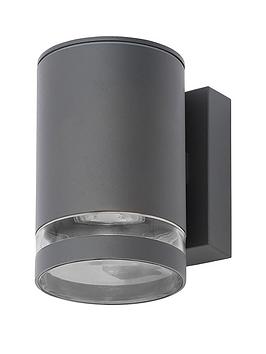 Merton 1 Light Up Or Down Wall Light Textured - Anthracite