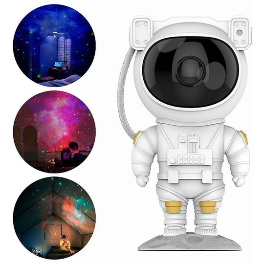 Astronaut Projector Lamp Night Light Galaxy Nebula Starry Star Projector Light Party Room Bedside Decor Gifts - Flkwoh