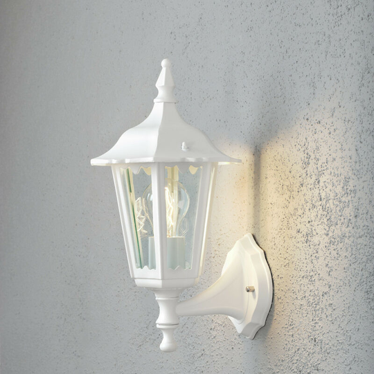Konstsmide Lighting - Konstsmide Firenze Outdoor Classic Lantern Up Light Matt White, IP43