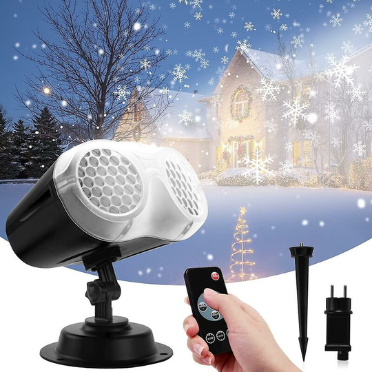 Led Christmas Projector, Semaket Christmas Projector Outdoor Snowfall Indoor With Remote Control, Waterproof Projection Lamp, Projector l - Thsinde