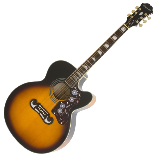 Epiphone J-200 EC Studio (EJ-200SCE) Vintage Sunburst