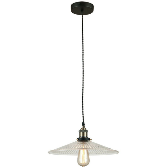 Fan Europe kora Dome Pendant Ceiling Light Transparent 35x7cm