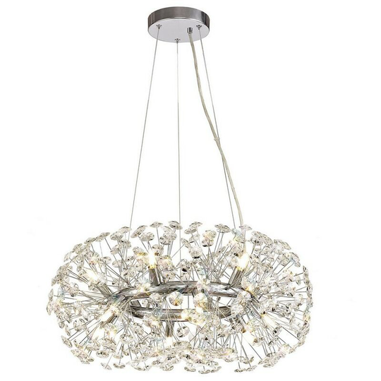 Ceiling Pendant 12 Light G9 Polished Chrome, Crystal - Luminosa Lighting
