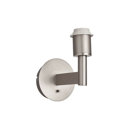Endon Lighting Owen - Wall Lamp Matt Nickel Plate 1 Light Dimmable IP20 - E27