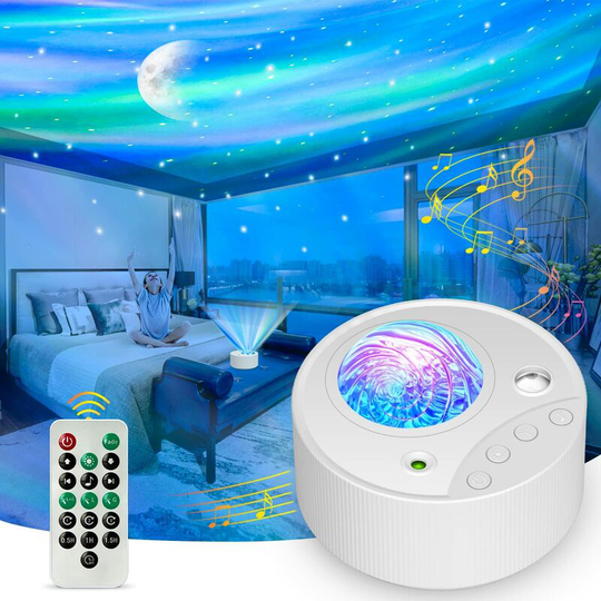 FlkwoH LED Starry Sky Projector, 3 in 1 Aurora Galaxy Projector with White Noise, Remote Control, Timer, for Holidays Easter Christmas Gift or