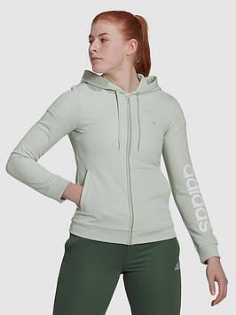 adidas Essentials Linear Tracksuit - Light Green, Light Green, Size Xs, Women