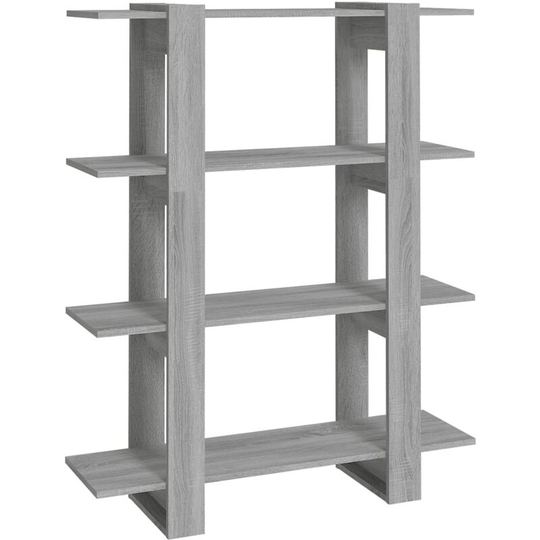 Book Cabinet/Room Divider Grey Sonoma 100x30x123.5 cm Vidaxl Grey