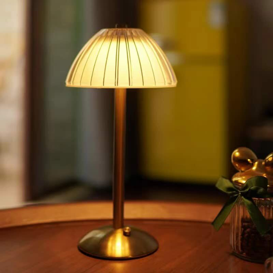 Aougo - Wireless led Table Lamp, Table Lamp with Battery, Dimmable led Table Lamp - Bedside Lamp for Living Room, Bedroom, 3 Light Colors