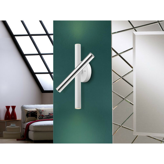 Schuller Varas - Integrated led Wall Light, Chrome, Matt White