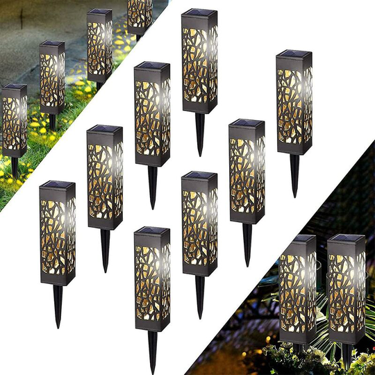 Outdoor Solar Light, IP65 Waterproof Solar Garden Lights for Path Path Patio Lawn Landscape Christmas Party (8pcs)