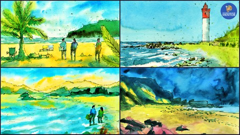 Watercolor Painting Essentials - Line and Wash Sketching