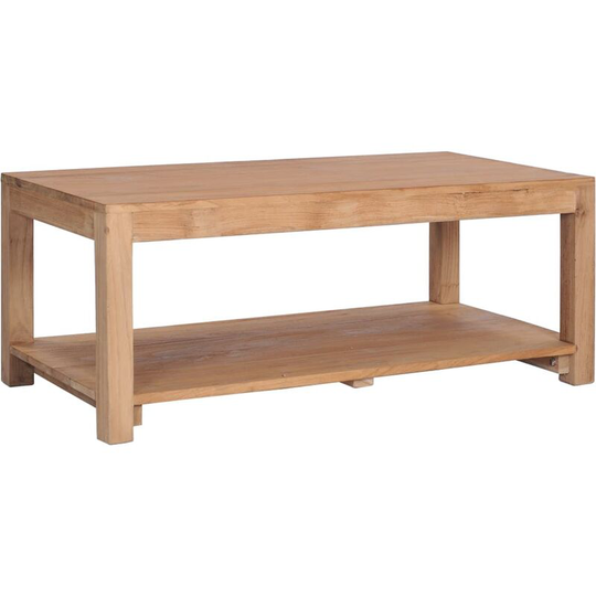 Coffee Table 100x50x40 cm Solid Teak Wood Vidaxl Brown
