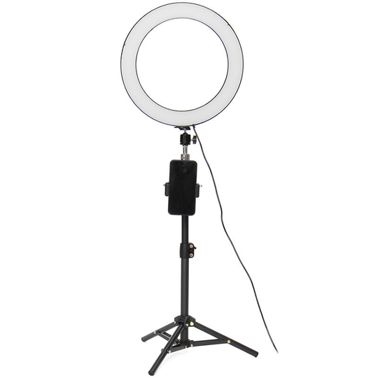 Augienb - 32cm Beauty Makeup Lamp - 60cm Selfie bluetooth Remote Control - 3 Lights Tripod Phone holder