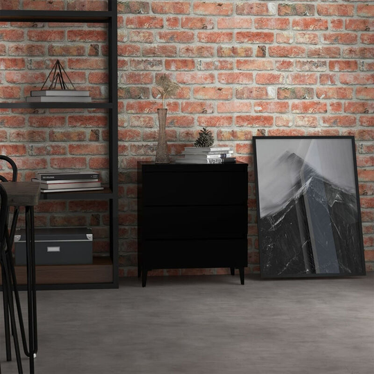 Sideboard Black 60x35x69 cm Chipboard