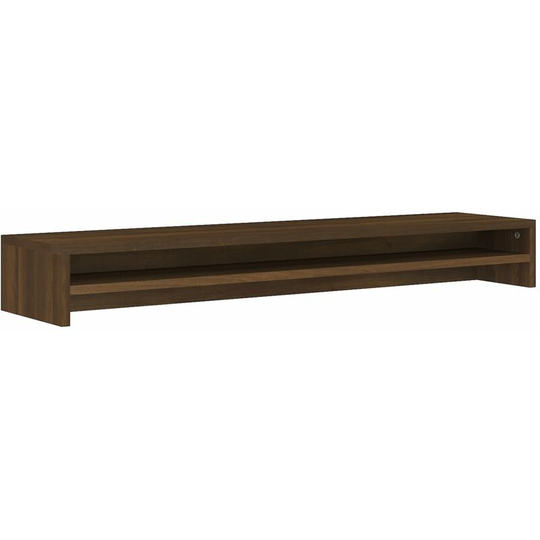 Monitor Stand Brown Oak 100x24x13 cm Engineered Wood vidaXL - Brown
